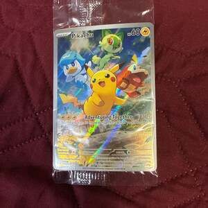 Pikachu SVP027 Black Star Promo Sealed - Scarlet & Violet Paldea Evolved Elite T